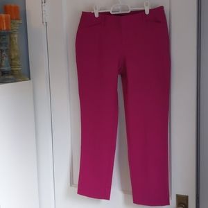WHBM pink slim ankle pants
